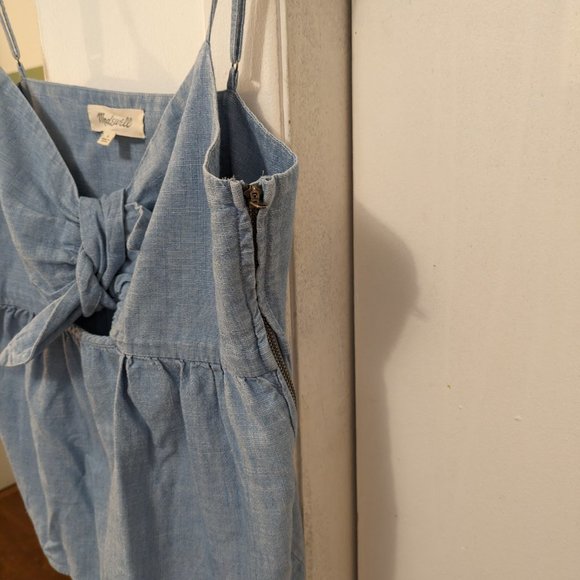 Madewell Cutout Bow Front Top - Picture 7 of 7